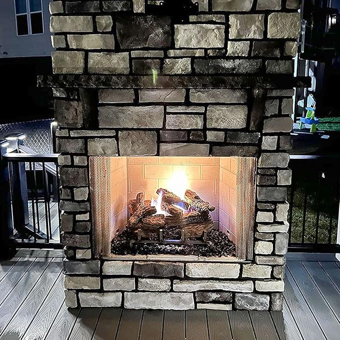 GRISUN Onyx Black Fire Glass for Fire Pit, 20 Pounds 1/2 Inch Tempered Glass Rocks for Natural or Propane Fireplace, Safe for Outdoors and Indoors Firepit Glass