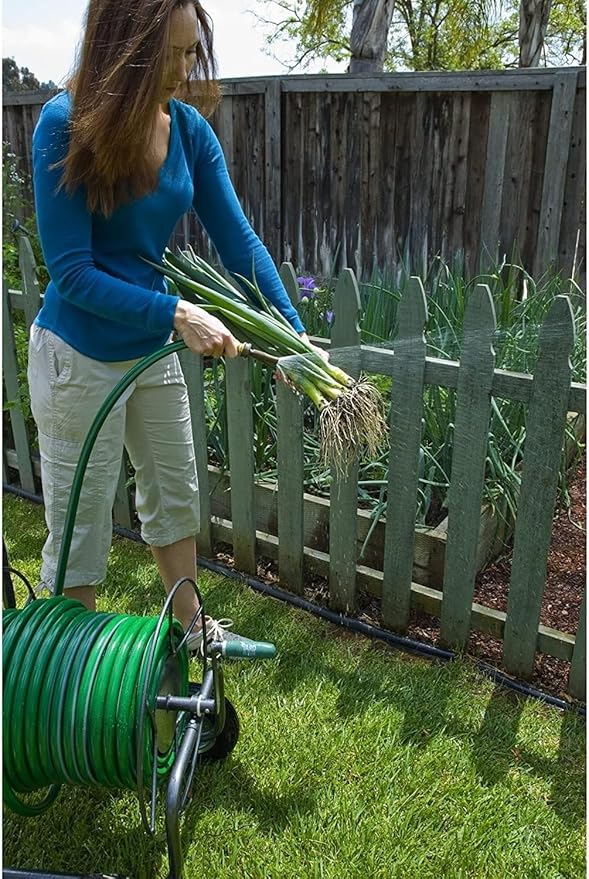 Yard Butler 4-Wheeled Hose Truck, 400' Metal Hose Caddy, Suitable for Gardens, Lawns and Fields