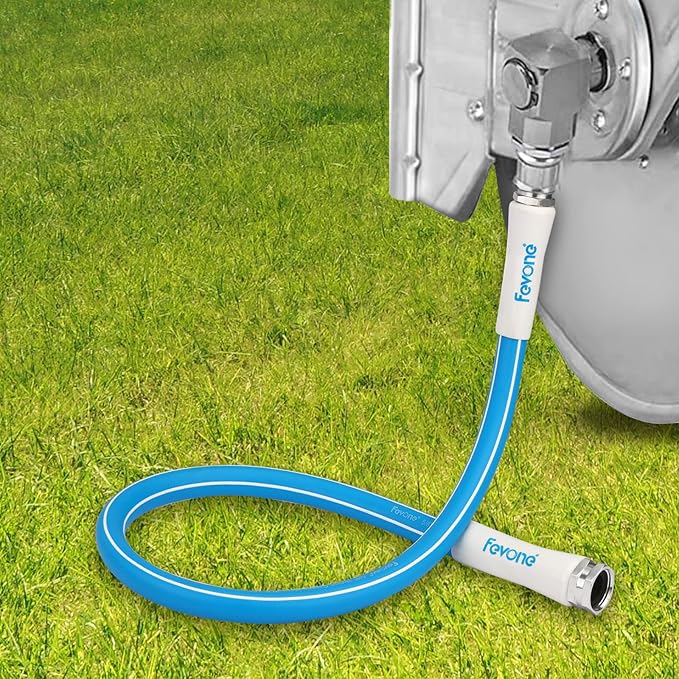 Fevone Garden Leader Hose 3 ft., Lightweight Hybrid Water Hose, Flexible and Durable, Leak-Free Connections