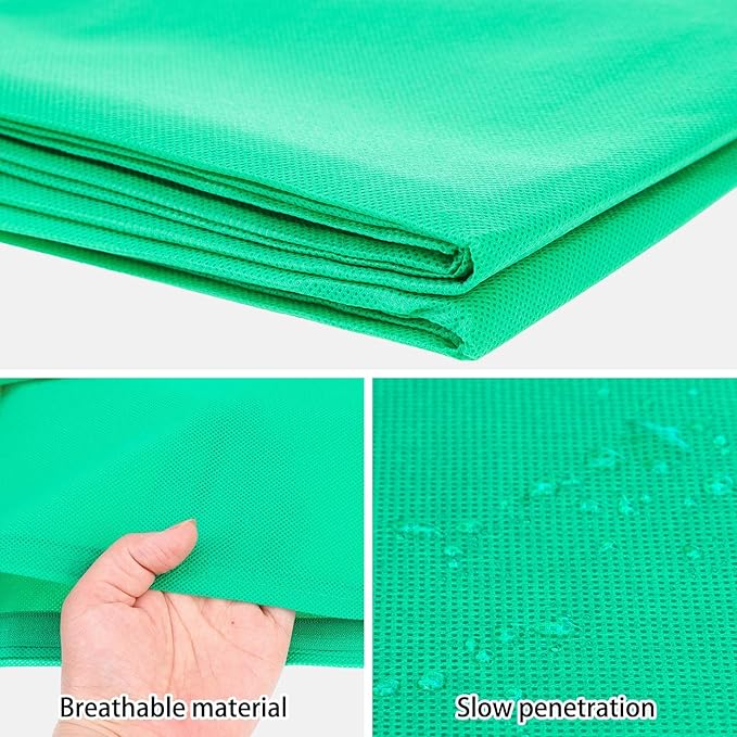 Homimp Plant Covers Freeze Protection, 2 Pack Frost Covers with Zipper Drawstring (71" x 47.3") Plant Protection Cover Bags for Outdoor Winter Frost Cold Weather Shrubs Trees Jacket Covers(Green)