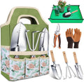 Kynup Garden Tools, Gardening Gift 7 Piece for Women, Gardening Tool Kit Ideal Hand Tool, Thickened Stainless Steel, Rust-Proof, Garden Set Supplies, Essentials, Garden Stuff