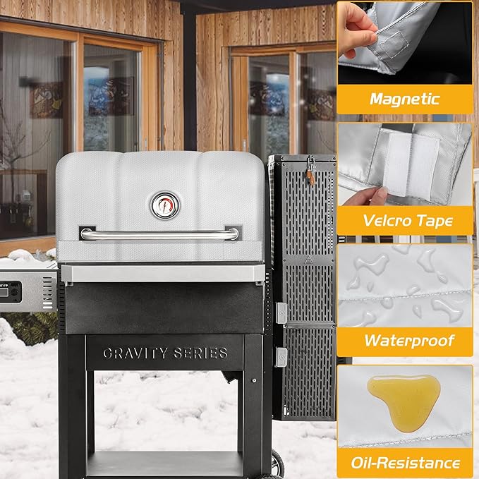 Insulated Blanket for Masterbuilt Gravity 1050 Series MB20041220 MB20041320 Thermal Insulation Smoker Cover Replacement Parts BBQ Winter Accessory