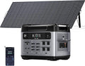 OUKITEL P2001 Plus 2400W/2048Wh Solar power station with 4 AC Outlets(5000W Peak),2400W Solar Generator with 500W Solar Panels, 1800W Super Fast Charging, Emergency Power Station for Home, Camping