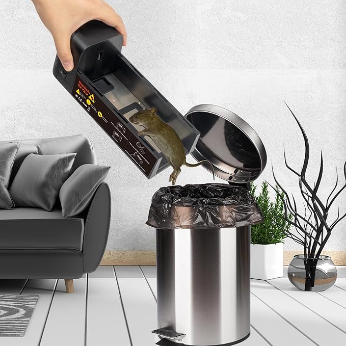 NAMEK Electric Rat Trap for Home, Effective Humane Indoor Rats Killer, Mice Zapper, Upgraded Rat Traps, Instantly Kill Rodent with Powerful Voltage