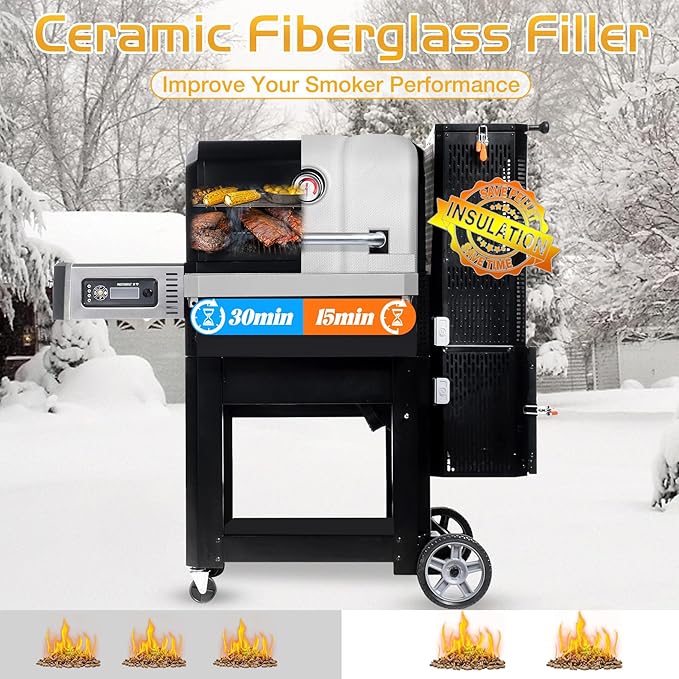Grill Insulated Blanket for Masterbuilt Gravity 800 Series MB20040122 MB20040221 Thermal Insulation Smoker Cover Replacement Parts BBQ Winter Accessory