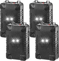 4 Pack Rodent Repellent for Car Engine, Under Hood Rodent Repeller Ultrasonic Battery Operated Mouse Deterrent with Flashing Lights,Rat Repellent for Car,Keep Mice Out of Garage Outdoors Indoors