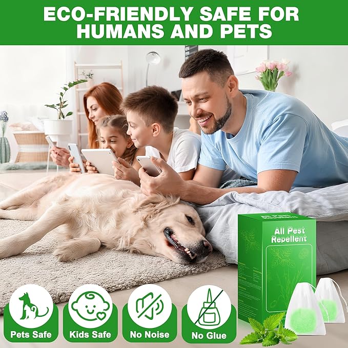 Pest Rodent Repellent, 36 Pack Peppermint Oil for Mice, Mouse, Rats, Spider, Roach, Ant, Bugs, Squirrel, Insect Control Indoor & Outdoor, Natural Mouse Deterrent Replace Traps Family & Pet Safe