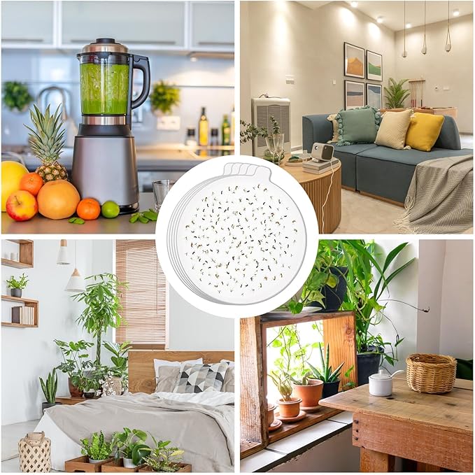 4.3-inch Katchy Replacement Rubber Plate, Indoor Rubber Plate Filled with Sticky Card Suitable for Indoor Insect, Fly, and Mosquito Trap, Insect Trap, and Mosquito Lamp