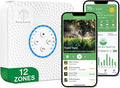 ImoLaza Smart Sprinkler Controller Evapotranspiration Master: 12 Zones WiFi Irrigation Controller with Automated Watering and App Control, Save Water Through Rain, Freeze, Wind and Saturation Skip