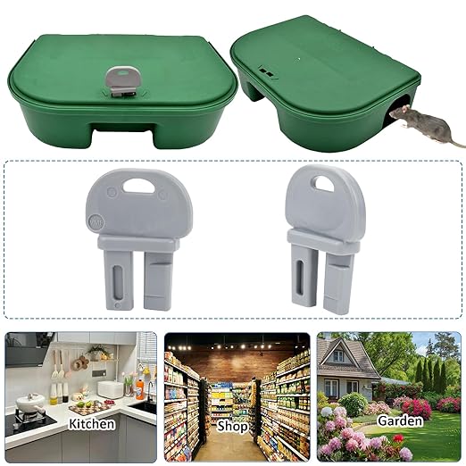Mouse Station Key Replacement FBS1078 for EZ Klean & FBS Indoor Outdoor Mouse Station - 3 Packs