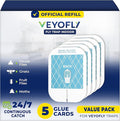 VEYOFLY Fly Trap Indoor Refill, Fruit Fly Traps for Indoors, Gnat Traps for House, Fly Catcher, Fly Trap, Plug in Catch for Fruit Flies, Moths, Gnats, Mosquito Trap (Pack of 5 Refills)