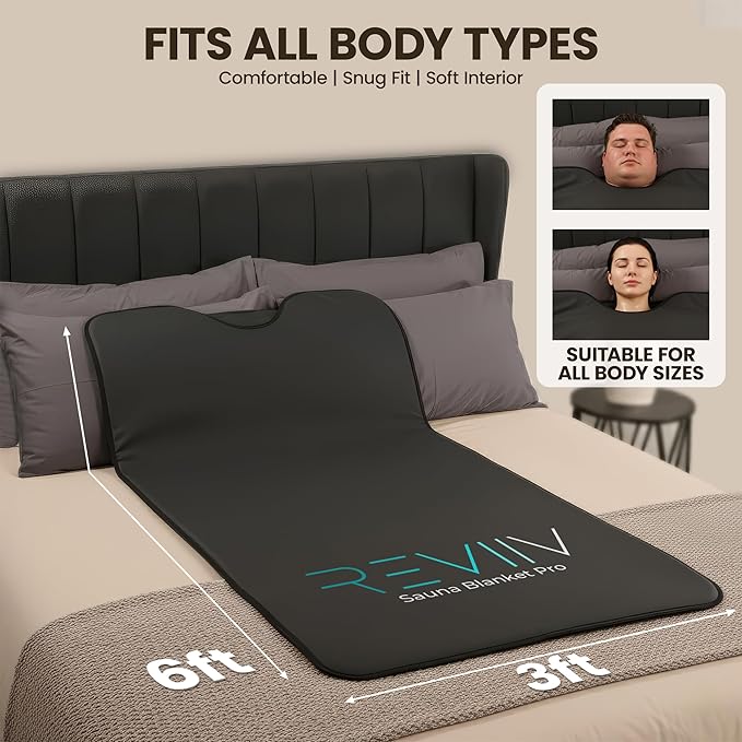 FAR Infrared Sauna Blanket for Home - Portable Infrared Sauna for Full-Body Heat, Sauna Insert Towel Included - at-Home Personal Sauna for Relaxing Warmth & Daily Wellness