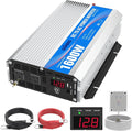 1600Watt Power Inverter Modified Wave DC 12volt to AC 120volt with Remote Control & LED Display and 2.4A USB Port for Trucks Boats RV & Emergency