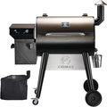 Z GRILLS Upgrade 8 in 1 Wood Pellet Grill & Smoker for Outdoor Cooking, BBQ Grill with PID 3.0 Controller, LCD Screen, 697 sq, Meat Probes, Rain Cover