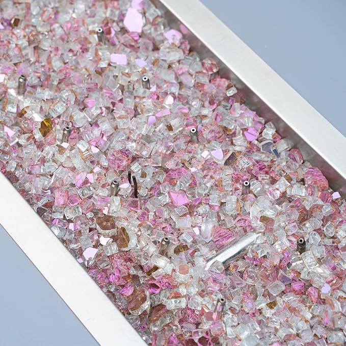 Stanbroil 10-Pound Reflective Tempered Fireplace Glass and Fire Pit Glass, Rose Gold, 1/4-Inch