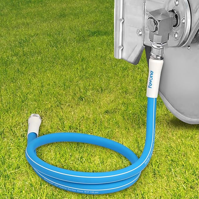 Fevone Garden Leader Hose 5 ft., Lightweight Hybrid Water Hose, Flexible and Durable, Leak-Free Connections