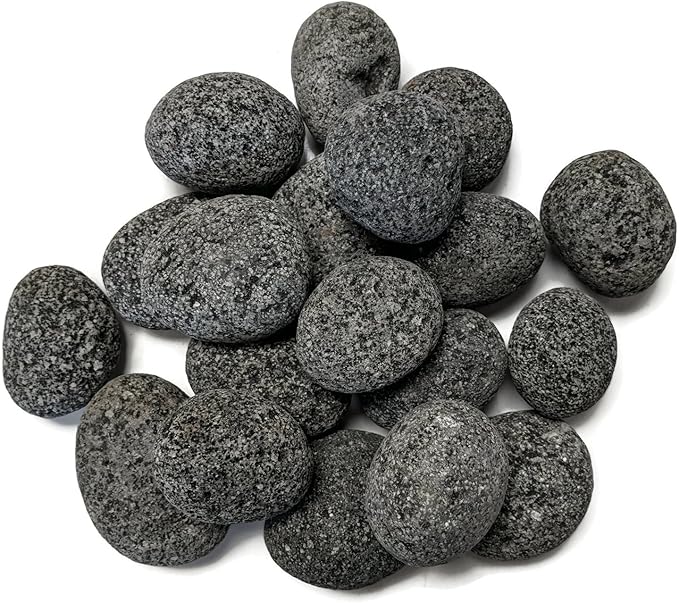 Midwest Hearth Lava Stones for Gas Fire Pit and Fireplace (Medium (1" - 2"))
