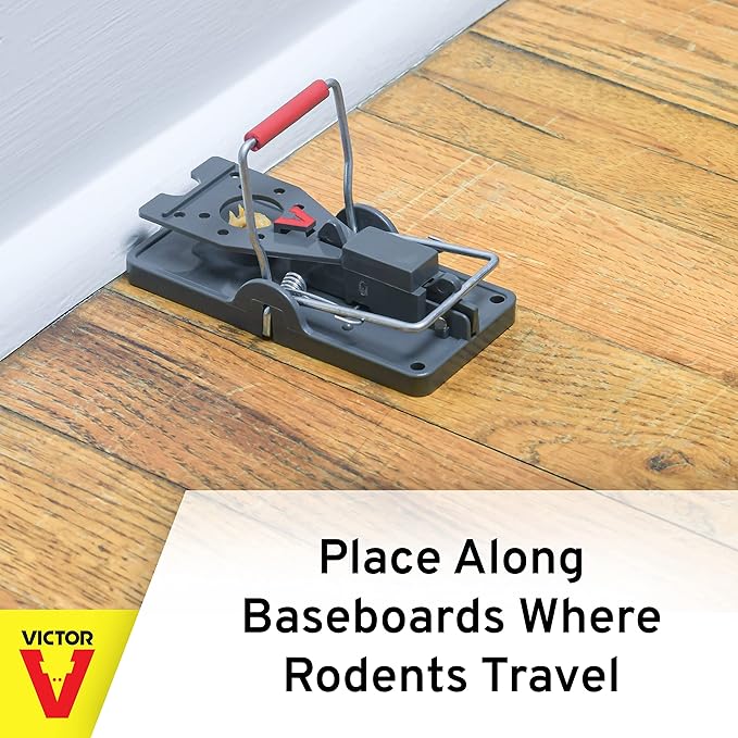 Victor Humane Mouse Traps M393SSR - Easy Set Reusable Mouse Trap - Pack of 36