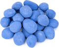 Stanbroil 24pcs Light Weight Ceramic Fiber Pebble Stones for Indoor Outdoor, Gas Inserts, Ventless, Vent Free, Electric, Outdoor Fireplaces and Fire Pits - Blue