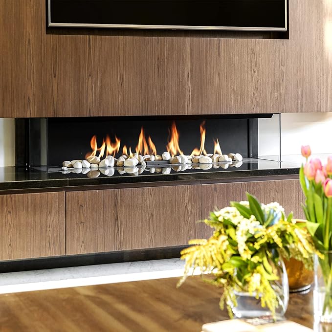 Onlyfire Stainless Steel Fireplace H-Burner for Natural Gas & Propane Fire Pit and Fireplace, 36 x 6 Inch Rectangular DIY Firepit H Burner for Indoor and Outdoor, BTU Max 175,000