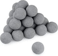 Stanbroil 2 inch Ceramic Balls, Set of 25 Round Balls, Modern Accessory for Indoor or Outdoor Fire Pits Fire Bowl and Fireplace, Gray