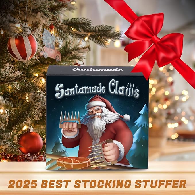 Meat Shredder Claws - Stainless Steel Meat Claws for Pulled Pork, Shredded Chicken, Bear Claws for Shredding Meat, Grill, BBQ Smoker Accessories, Grilling Gifts, Stocking Stuffers for Men