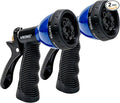 VIKING Hose Nozzle, Garden Hose Nozzle with 8 Spray Patterns, Adjustable and Heavy Duty for Washing Car, Watering Plants, Washing Pets, and Home Use, 2 Pack