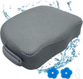 Hot Tub Booster Seat for Adults, 5 Inch Thick Supportive Cushion with Non-Slip Bottom, Weighted for Quick Sink Without Float, Spa Booster Seat for Hot Tub (Including Inflatable), Pool Gray