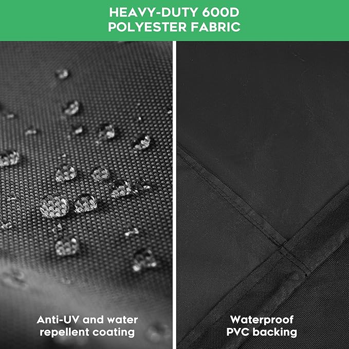 Heavy-Duty 600D Grill Cover fit for Nexgrill Oakford 1150 Reverse Flow Offset Smoker Charcoal Grill, Nexgrill Oakford 1150 Reverse Flow Grill Model 810-0071 Cover