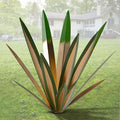 Homight Large Agave Sculpture Rustic Metal Agave Plant Outdoor Interior Decoration Outdoor Lawn Decoration Yard Wooden Posts Matching Garden Suitable for Patio