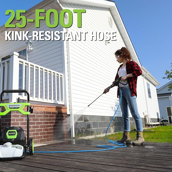 Greenworks 2000 PSI 1.2 GPM Pressure Washer (Open Frame GPW2003) GPW2003