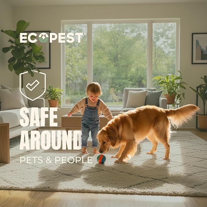 ECOPEST Bed Bug Interceptors – 8 Pack | Bed Bug Blocker (Pro) Interceptor Traps (Black) | Insect Trap, Monitor, and Detector for Bed Legs