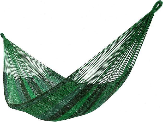 Sunnydaze Handwoven XXL Thick Cord Mayan Double Hammock for Outside - 625-Pound Capacity Heavy-Duty Outdoor Hammock - Meadow