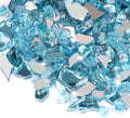 Mesida Fire Glass for Propane Fire Pit - 10 lb Reflective High Luster Glass Rocks, Caribbean Blue 1/4-Inch Fire Pit Glass for Indoor/Outdoor Fireplace & Fire Table, Tempered Decorative Firepit Rocks