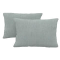 Covers & All Sunbrellla Outdoor Pillows for Patio Furniture, UV Fade Resistant & Waterproof Outdoor Sunbrella Lumbar Pillows, Set of 2 Inserts & Covers for Patios, Decks and Porches (Cast Mist)