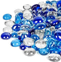 GASPRO 10 lbs Fire Pit Glass for Propane Fire Pit, 3/4 Inch Fire Glass Beads for Fireplace Fire Pit Table, Glass Rocks for Landscaping- Mixed Colors