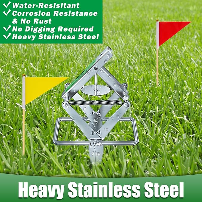 2 Pack Mole Traps That Kill Best, Vole Traps Outdoor Use Scissor for Lawns, Mole Trap Easy to Set Galvanized Steel Reusable Quick Capture Gopher