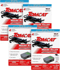 Tomcat Mouse Killer Child Resistant, Disposable Station, 4-Pack (16 Preloaded Stations)