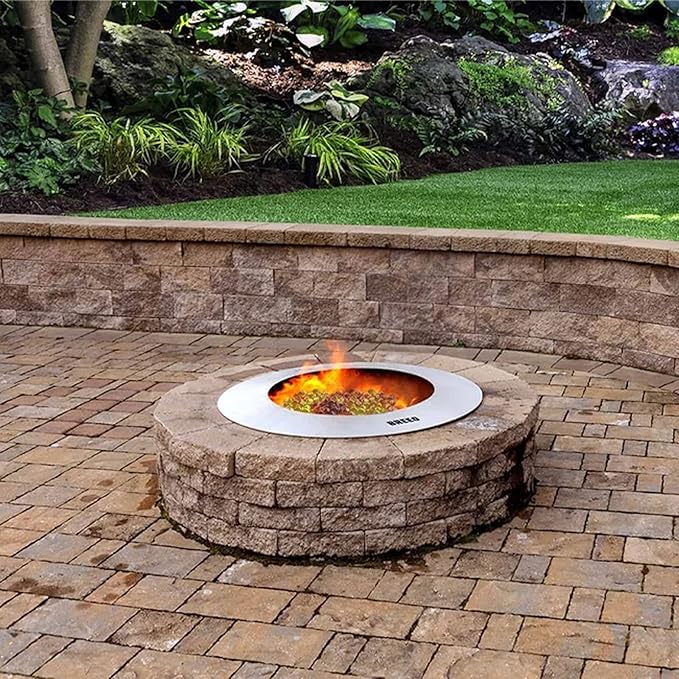 GasSaf 20-Pound 1 inch Diamonds Fire Glass for Gas or Propane Fire Pit Fireplace & Landscaping (Light Amber Luster)
