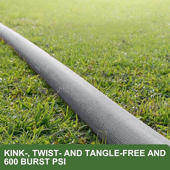 2025 Upgraded 100FT Non-Expanding Garden Hose, Ultra-Light & Flexible Water Hose - Burst-Resistant, Kink-Free, High-Pressure, All-Weather Use for Lawns, Gardens, and Outdoor Cleaning