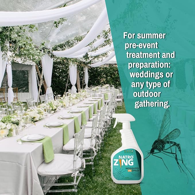 Triple Action Mosquito Spray 11 oz Indoor & Outdoor,Mosquito Control for Patio and Yard,Mosquito Repellent for Home,Plant Extract Based,Non-Toxic,Child & Pet Safe