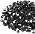 Stanbroil 10-Pound Fire Glass - 1/2 inch Reflective Tempered Fire Glass for Fireplace Fire Pit, Onyx Black Reflective