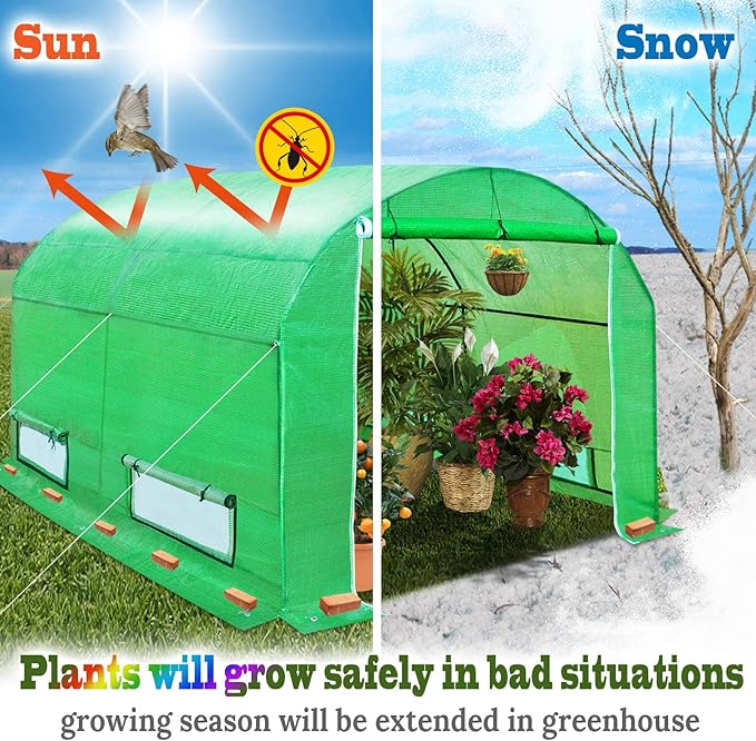 BenefitUSA Replacement Cover for Greenhouse (10'x7'x6')
