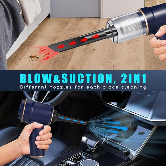 Bug Vacuum Catcher - Spider and Insect Catcher Traps,Cordless Handheld Vacuum Cleaner Rechargeable Bug Catcher Strong Suction with Suction Nozzle for Bedbug Cockroach Beetle Ant