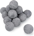 Stanbroil Ceramic Balls - 3” Round Fire Stones for Fire Pit Fire Bowl and Fireplace - Set of 15, Gray