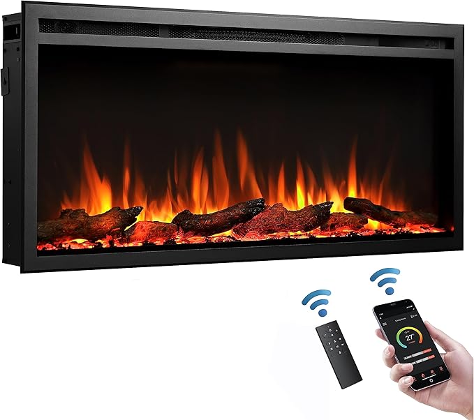 LegendFlame 40" W Austin in Wall Recessed & Wall Mounted Electric Fireplace (EF286A)
