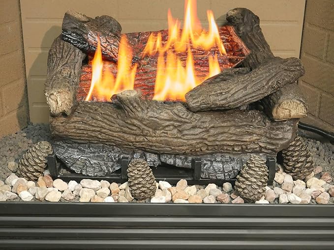 BLUEGRASS LIVING Decorative Concrete Pine Cones - Durable, Realistic Design for Indoor and Outdoor Use