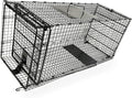 Humane Way Folding 42 Inch Live Humane Animal Trap - Safe Traps for All Animals - Dogs, Raccoons, Cats, Groundhogs, Opossums, Coyote, Bobcat - 42"x16"x18"