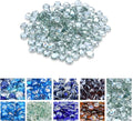 GasSaf Clear Fire Glass Beads for Outdoor Fire Pit, Fireplace, Replaces Existing Gas Logs & Lava Rocks, 3/4 Inch Glass(20 Pound)(Crystal Clear Luster)
