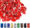 GRISUN Red Fire Glass for Fire Pit, 1/2 Inch 10 Pounds High Luster Reflective Tempered Glass Rocks for Natural or Propane Fireplace, Safe for Outdoors and Indoors Firepit Glass
